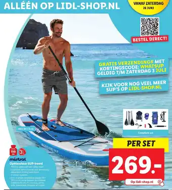 Lidl Mistral Oplaasbaar SUP-board aanbieding