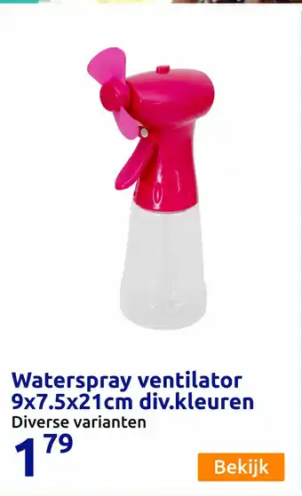 Action Waterspray ventilator aanbieding