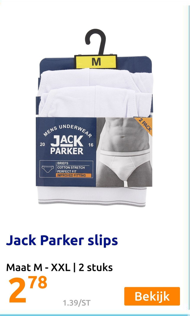 Jack Parker slips aanbieding bij Action