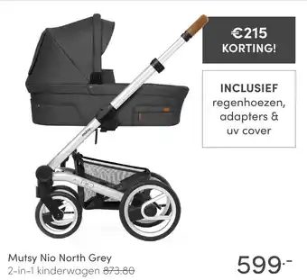 Baby & Tiener Mutsy Nio North Grey aanbieding