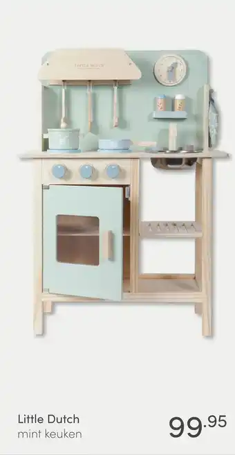 Baby & Tiener Little Dutch mint keuken aanbieding