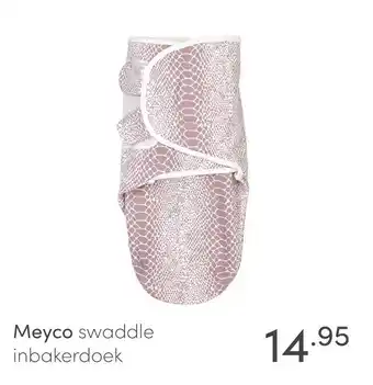 Baby & Tiener Meyco swaddle inbakerdoek aanbieding