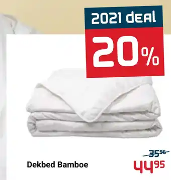 Beddenreus Dekbed Bamboe aanbieding