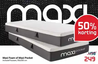 Beddenreus Maxi Foam of Maxi Pocket aanbieding