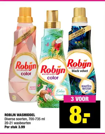 Big Bazar Robijn Wasmiddel aanbieding