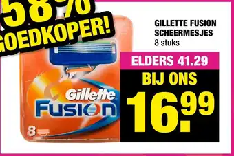 Big Bazar Gillette Fusion Scheermesjes aanbieding