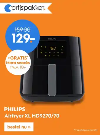 Blokker PHILIPS Airfryer XL HD9270/70 aanbieding