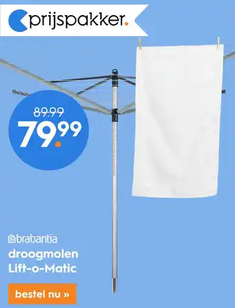 Blokker droogmolen Lift-o-Matic aanbieding