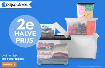 Blokker alle opbergboxen aanbieding