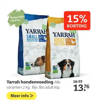 Boerenbond Yarrah hondenvoeding aanbieding