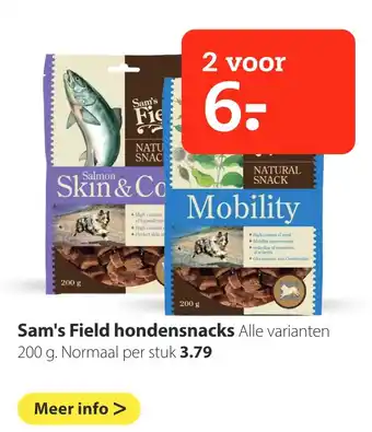 Boerenbond Sam's Field hondensnacks aanbieding