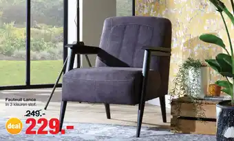 Budget Home Store Fauteuil Lance Antraciet aanbieding