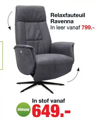 Budget Home Store Relaxfauteuil Ravenna aanbieding