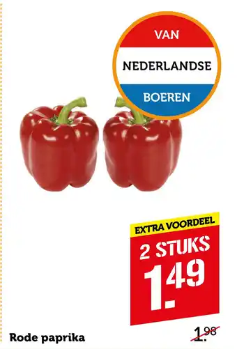 Coop Rode paprika aanbieding