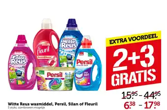 Coop Witte Reus wasmiddel, Persil, Silan of Fleuril aanbieding