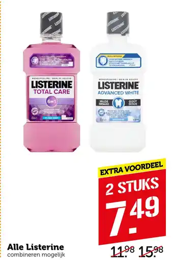 Coop Alle Listerine aanbieding