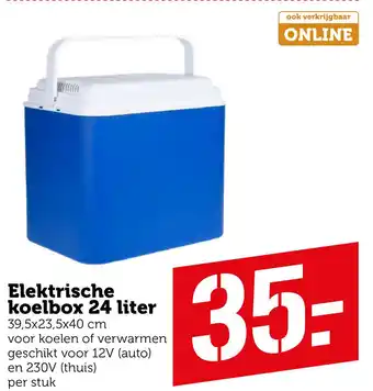 Coop Elektrische koelbox 24 liter aanbieding