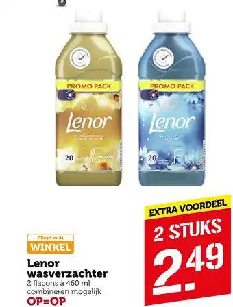 Coop Lenor wasverzachter aanbieding