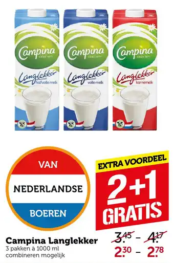 Coop Campina Langlekker aanbieding