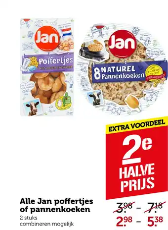 Coop Alle Jan poffertjes of pannenkoeken aanbieding