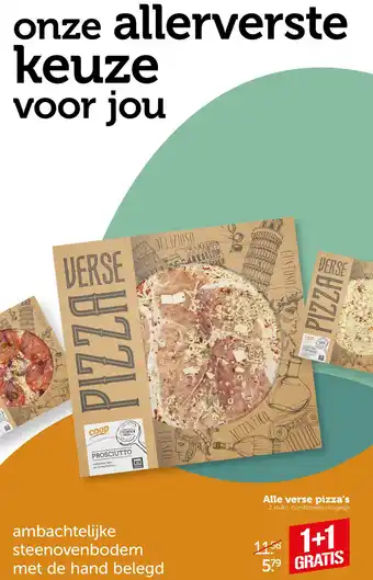 Coop steenovenbodem met de hand belegd aanbieding