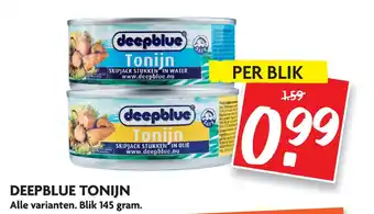 Dekamarkt Deepblue tonijn aanbieding