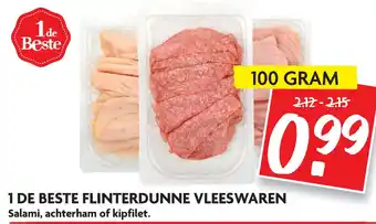 Dekamarkt 1 de beste flinterdunne vleeswaren aanbieding