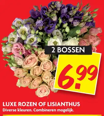 Dekamarkt Luxe rozen of lisianthus aanbieding