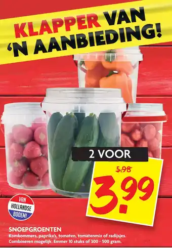 Dekamarkt Snoepgroenten aanbieding