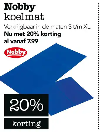 Dierspecialist Nobby koelmat aanbieding