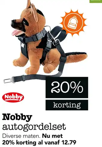 Dierspecialist Nobby autogordelset aanbieding