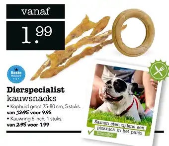 Dierspecialist Dierspecialist kauwsnacks aanbieding