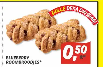 Dekamarkt Blueberry Roombroodjes aanbieding