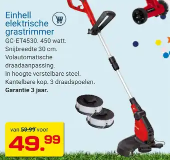 Kluswijs Einhell elektrische grastrimmer aanbieding