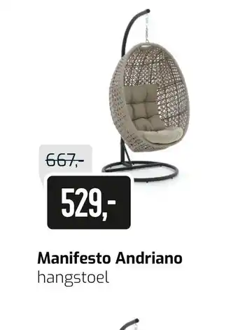 Kees Smit Manifesto Andriano hangstoel aanbieding