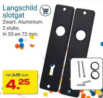 Kluswijs Langschild slotgat aanbieding