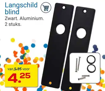 Kluswijs Langschild blind aanbieding