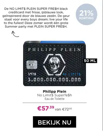 ICI Paris XL Philipp Plein No Limit$ Superfe$h aanbieding