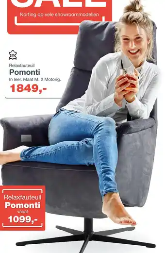 IN.HOUSE Relaxfauteuil Pomonti aanbieding