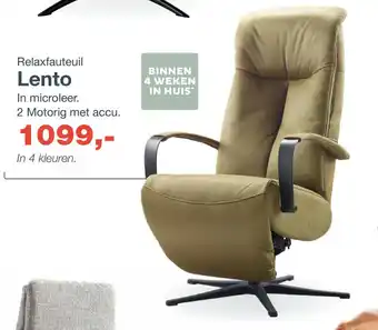 IN.HOUSE Relaxfauteuil Lento aanbieding