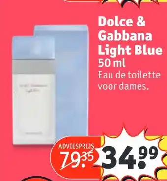 Kruidvat Dolce & Gabbana Light Blue aanbieding