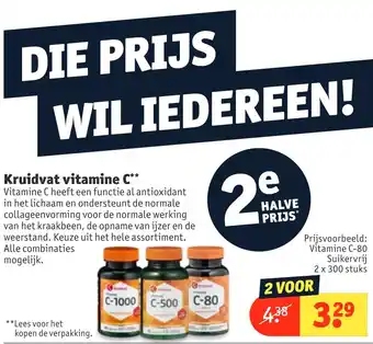 Kruidvat Kruidvat vitamine C** aanbieding