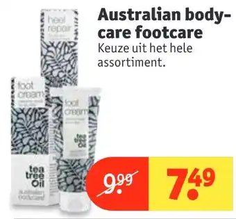 Kruidvat Australian body- care footcare aanbieding