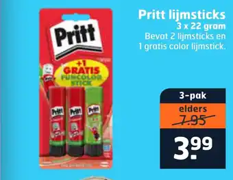 Trekpleister Pritt lijmsticks aanbieding