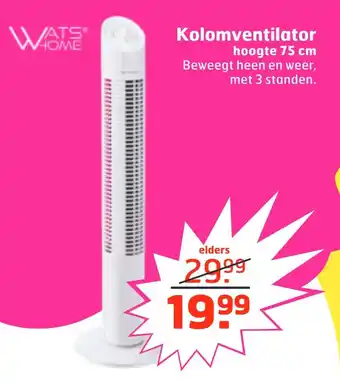 Trekpleister Kolomventilator aanbieding