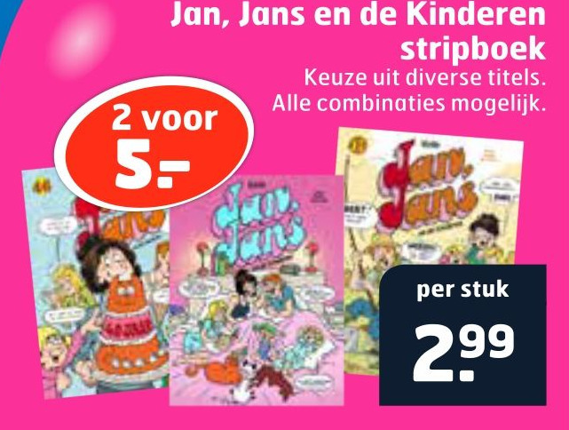 Jan, Jans en de Kinderen stripboek aanbieding bij Trekpleister