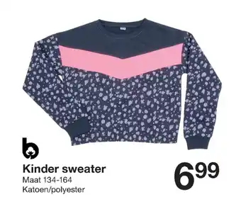 Zeeman Kinder sweater Maat 134-164 Katoen/polyester aanbieding