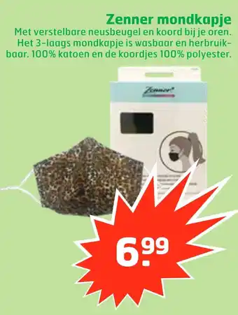 Trekpleister Zenner mondkapje aanbieding