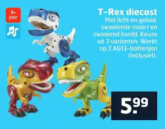 Trekpleister T-Rex diecast aanbieding