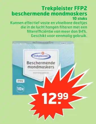 Trekpleister Trekpleister FFP2 beschermende mondmaskers aanbieding